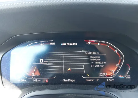 2020 BMW 3 Series M340I z USA, uszkodzony, nr VIN WBA5U7C09LFH00986